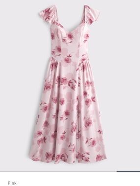 Abercrombie & Fitch Blush Pink Floral Maxi Dress